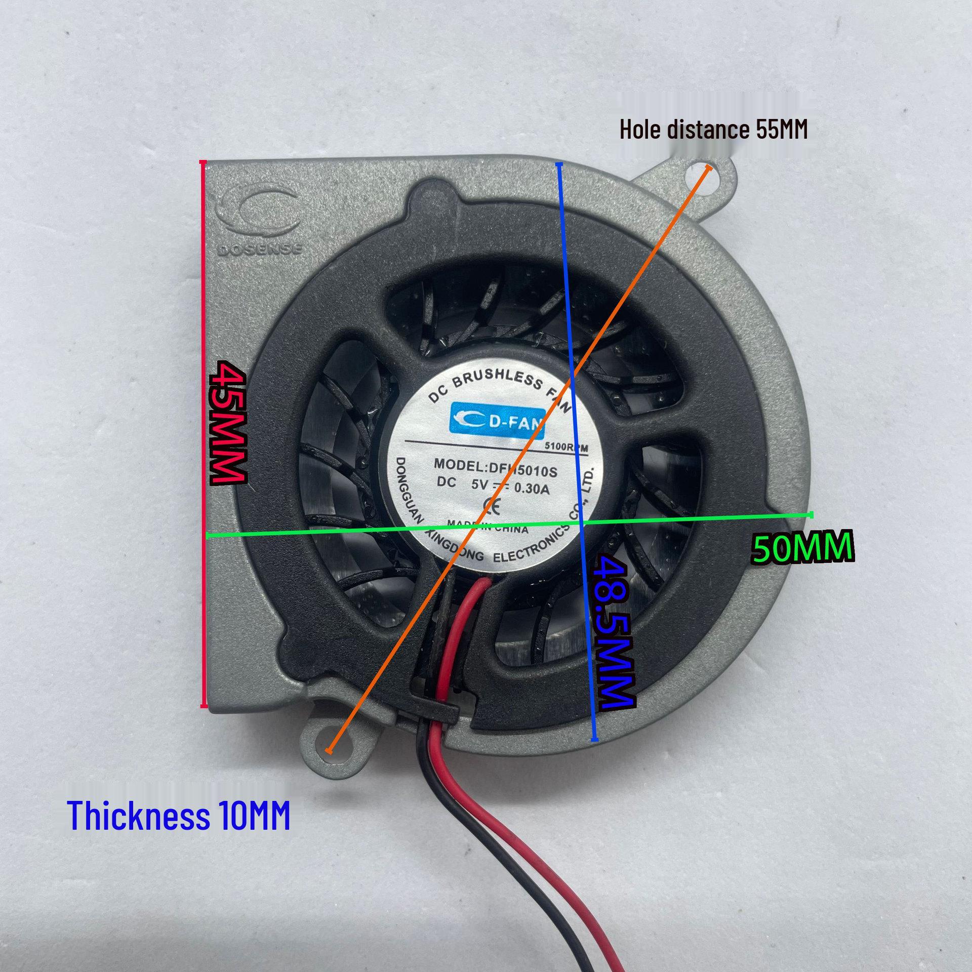 Silent Original DFH5010S 5V 5CM USB Laptop Turbine Blower Original Plug