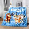 Bluey Bingo Adventures Blanket Comfortable Perfect for Office Chair Bed Couch Four Seasons Multipurpose Stylish Decor Gift for Travel Home Birthdays