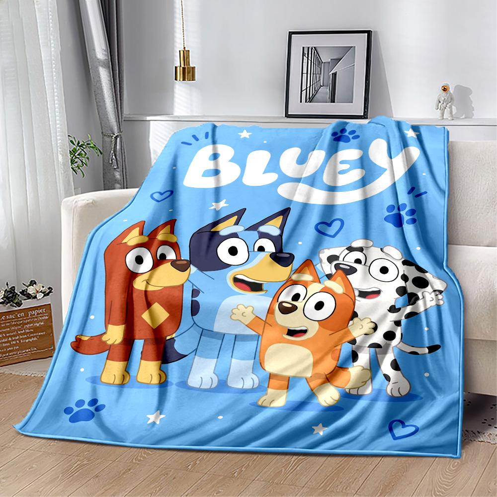 Bluey Bingo Adventures Blanket Comfortable Perfect for Office Chair Bed Couch Four Seasons Multipurpose Stylish Decor Gift for Travel Home Birthdays