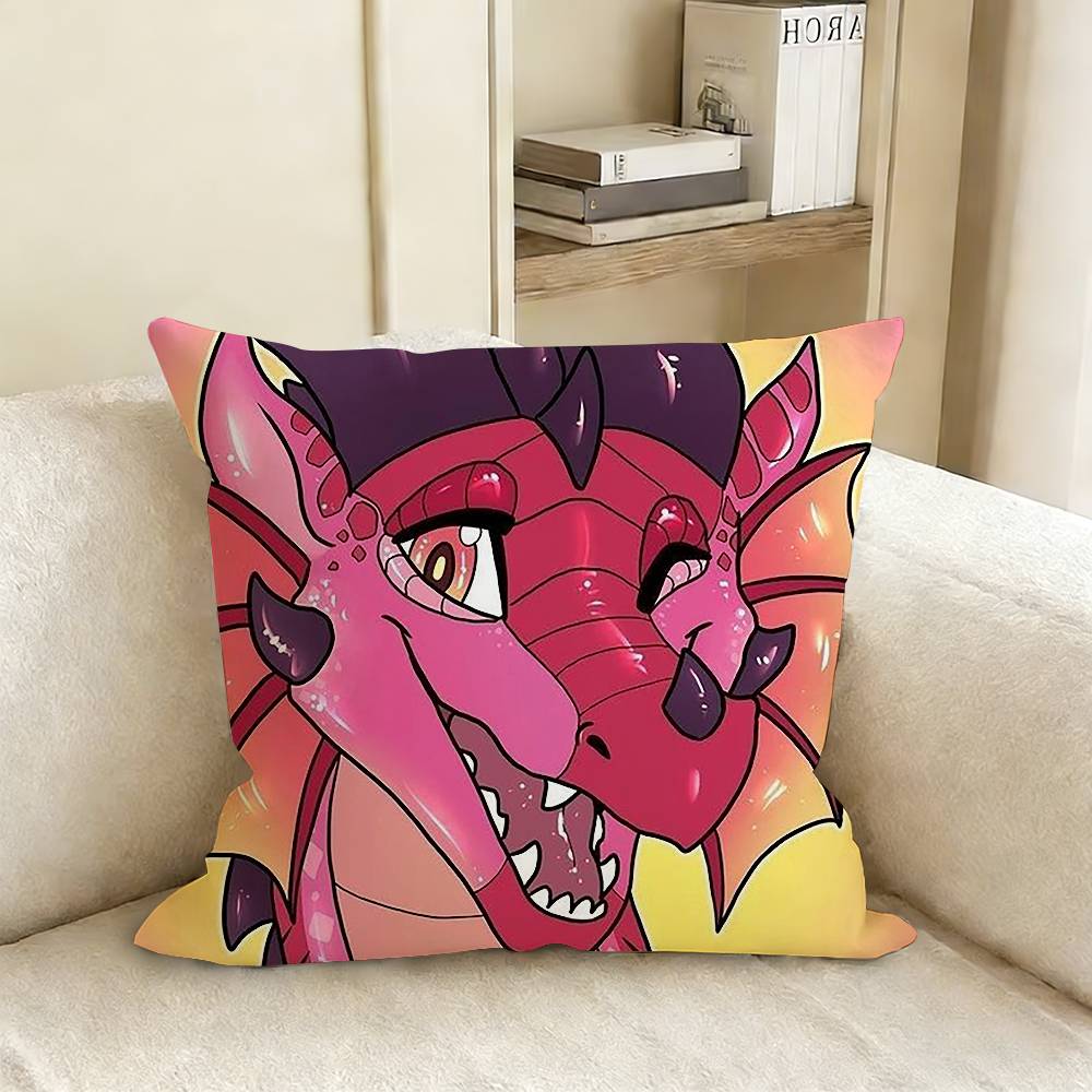 WWings of FFire Dragon Pillow Case Living Room Sofa Cushion Cover Suitable For Home Bedroom Room Decoration