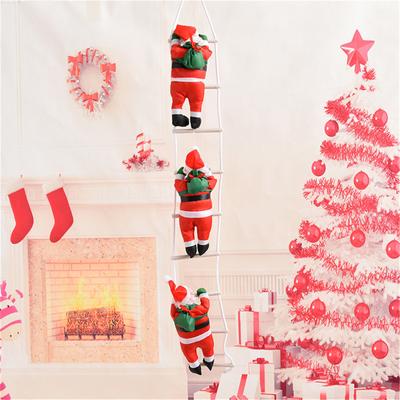 Christmas 25m Santa Ladder Furniture Doll Pendant Christmas Decoration 25CM Three Ladder