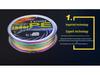 Yudeli D-Power 100m PE Braided Fishing Line, 8-Strand, Bite-Resistant, Multicolor