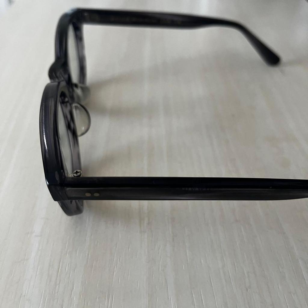 Used Beautiful item OWNDAYS made by Senichi Celluloid Visible light control lens Gray Glasses made in Sabae