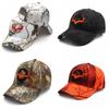 Animal Embroidered Deer Design Baseball Cap With Camouflage For Outdoor Sports