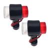 2Pcs 12V/24V LED Side Marker Light Truck Light Indicator Trailer Lorry Lamps Van Caravans Safety Warning Light Turn Signal Lamp