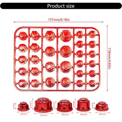 30 pz/Set Copri Tappo Vite Moto Testa Corpo Decorativo Tappi Dadi Bulloni Motore Per Yamaha Kawasaki Honda Accessori Auto Bici