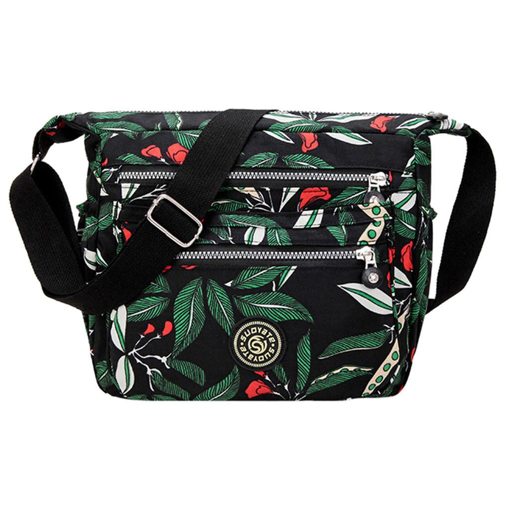 Nová kabelka s potiskem látková taška Messenger Bag Módní nylonová voděodolná taška přes rameno