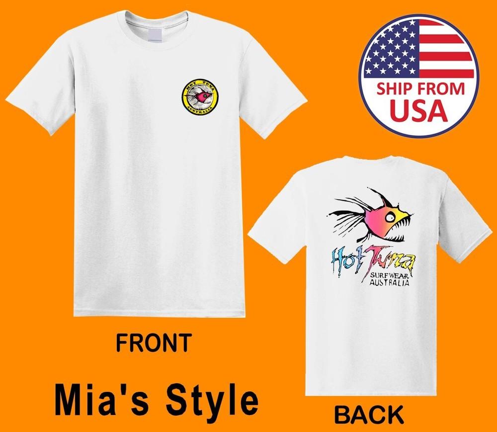 

HOT TUNA Surf Wear Surfboards Men#039;s White Size S5XL Unisex T-Shirt S