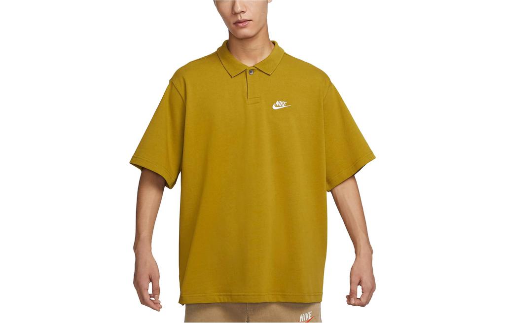 Nike Polo Shirts Men's Bronze Polo Collar Moderate Straight Fit DX0618-716
