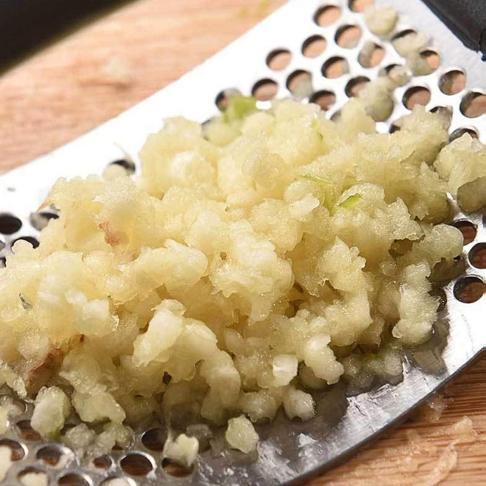 Nerezový lis na česnek Drtič Ruční mlýnek na česnek Sekání Nástroj na česnek Ovoce Zelenina Nářadí Kuchyňské doplňky Gadget