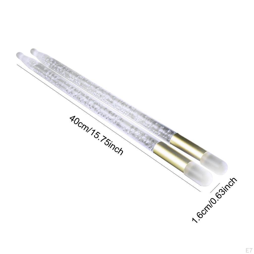 2 Pack Light Up Drum Sticks - Professional Night Glow In The Dark Musical Instrument for