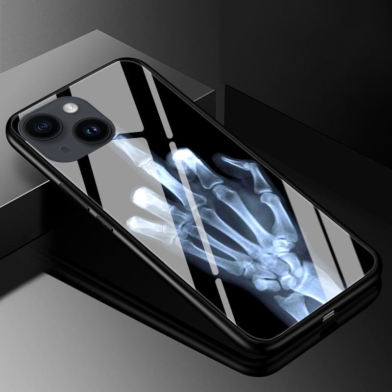 Tempered Glass Case for iPhone 13 14 Pro Max Cover Hard Case for iphone 14pro 11 13 12 11 Pro Max 14 Plus Phone Case TPU Bumper
