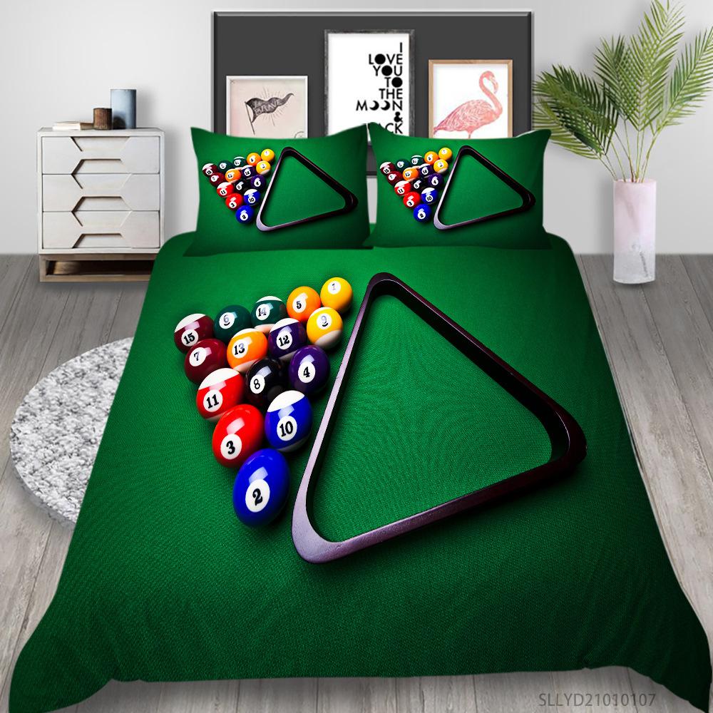 Source Bedding Two Or Three-Piece Set, Sports Wind 3D Digital Printing Polyester Fabric