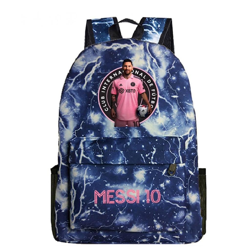 Football Printed Student Backpack Multifunctional Usb Interface Large Capacity Leisure Travel Backpack