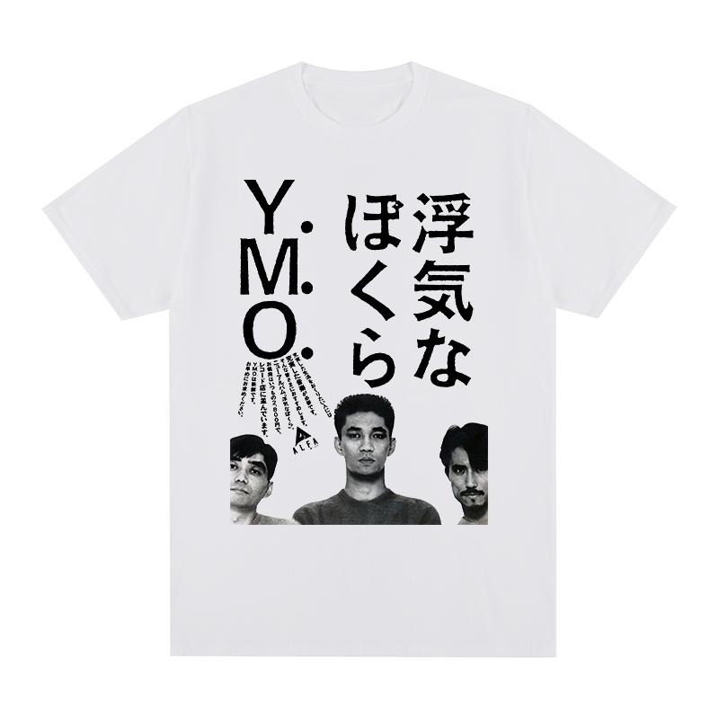 YMO Yellow Magic Orchestra Vintage tshirt Haruomi Hosono Ryuichi Sakamoto Fashion Cotton Unisex T shirt New TEE TSHIRT Womens tops S