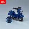 Briques de Construction Moc Non Toxiques Ville Sports Équitation Vélo Trottinette Moto Casque Assemblage Blocs de Construction Compatible Avec 15396C01 Jouets Cadeaux Enfants
