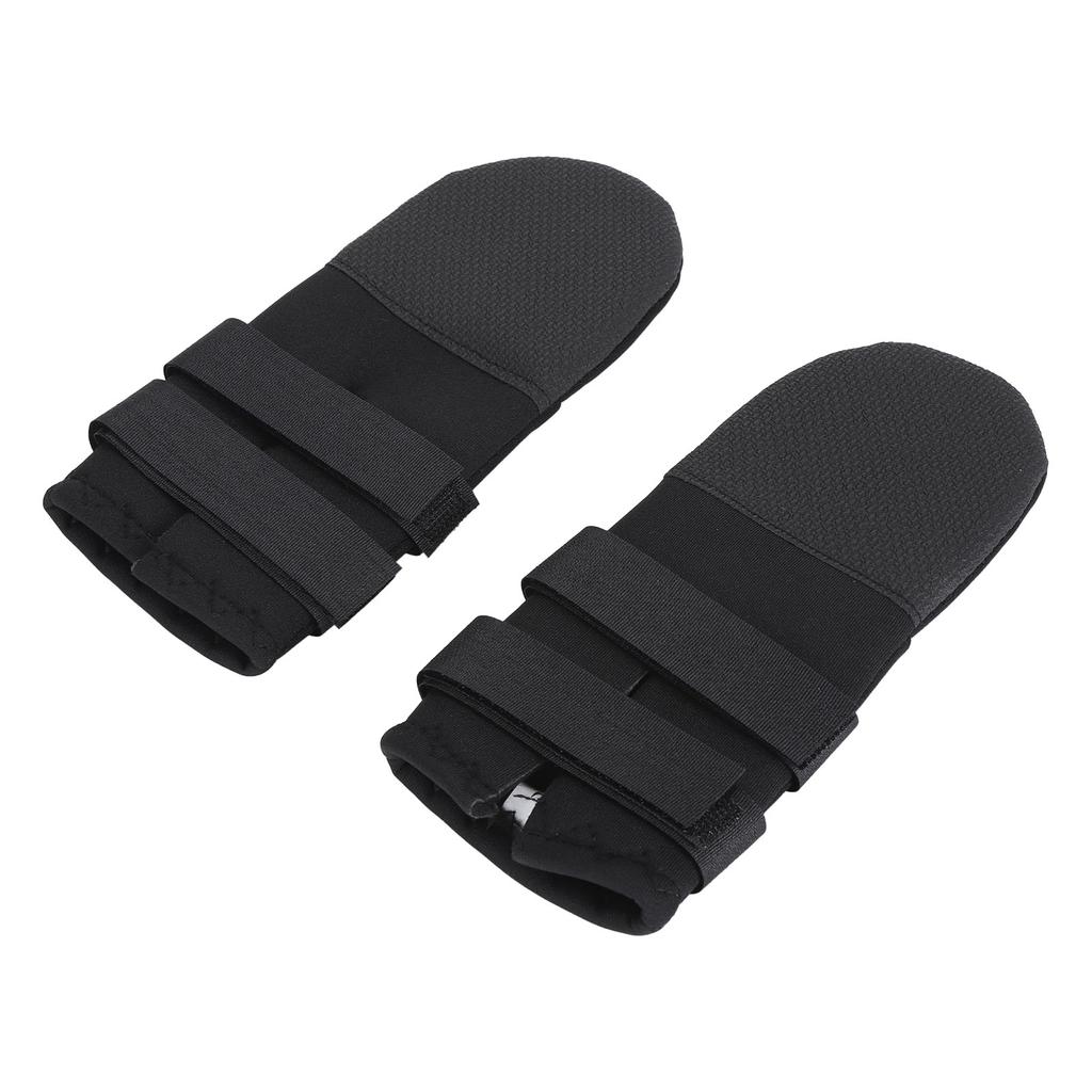 2pcs Rubber Paw Protector Anti Slip Waterproof Dog Boots Adjustable Dog Foot Cover Soft Dog Shoes