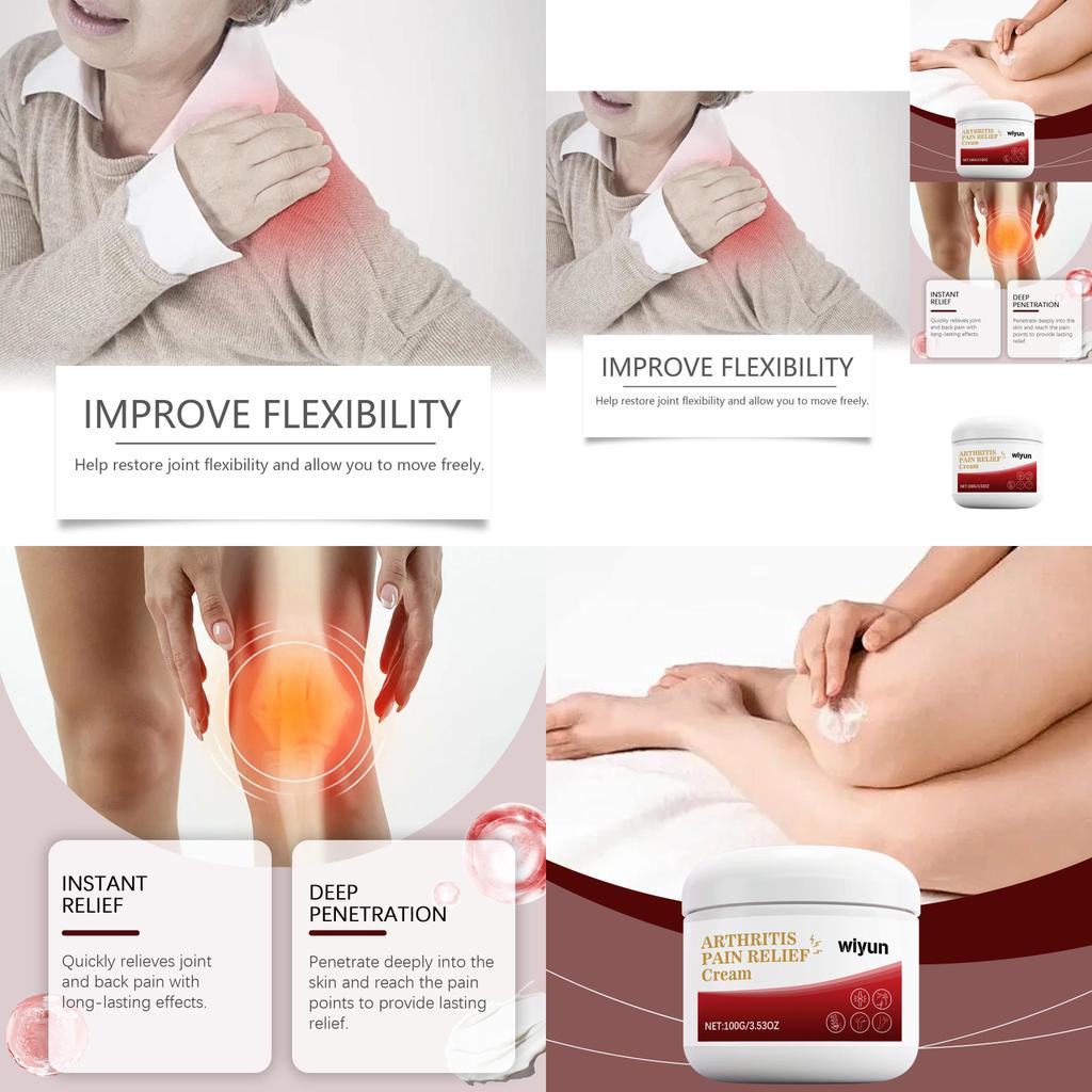Wiyun Body Care Cream For Relaxing Massage And Daily Comfort In Arms And Legs