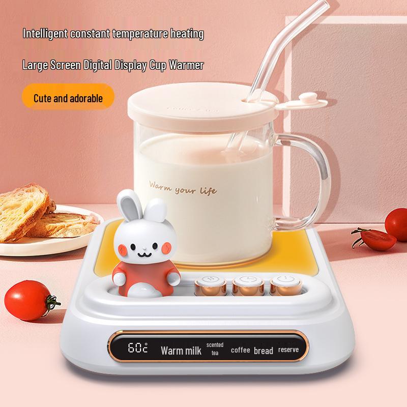 

55° Smart Temperature Controlled USB Heating Coaster - Insulated & Creative Gift for a Warm Cup