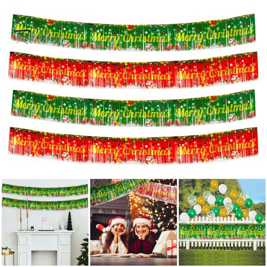 

Рождественская вечеринка, занавеска от дождя, создающая праздничную атмосферу, красивое практичное украшение, Рождественская занавеска от дождя