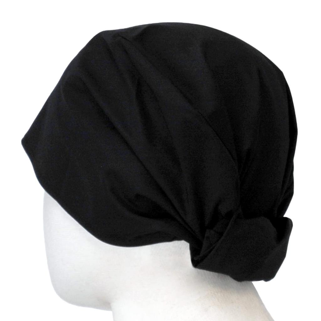 Sentsuki Bandana Large Black Inner One Size Fits 1090K Cap, Bandana, Cap, Cafe, Dining, Uniform, Unisex, Black, All,