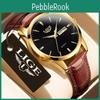 Watch Men Brand Top Lige Leather Business Date Clock Waterproof Luminous Watches Mens Luxury Sport Waterproof Quartz Wrist Watch