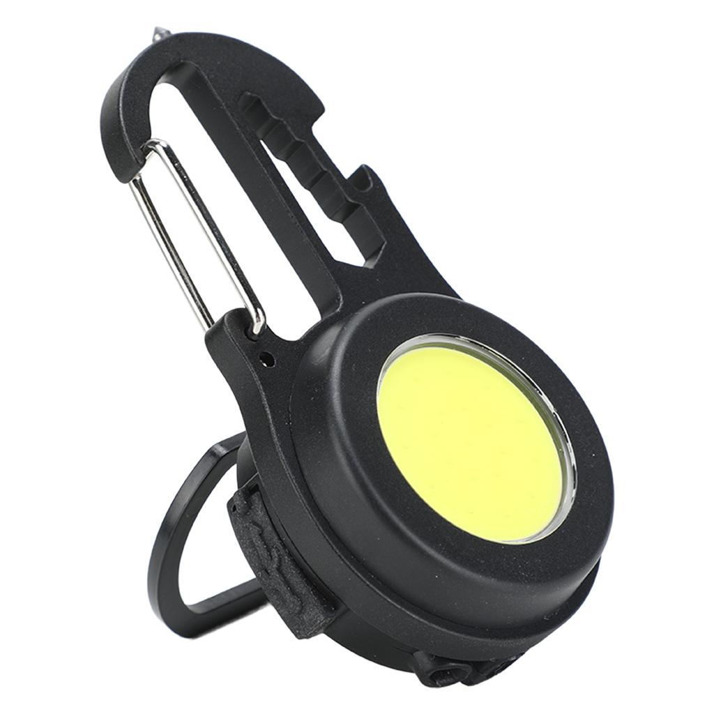 COB Keychain Flashlight 4 Levels Brightness Type C Fast Charging Magnet Back Portable Pocket Flashlight for Outdoor Home