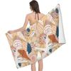 1pz Asciugamano da Spiaggia con Fantasia Mandalay Blu, Coperta da Spiaggia in Microfibra Ultra-Fine, Asciugamano da Bagno Altamente Assorbente, Adatto per l'Estate