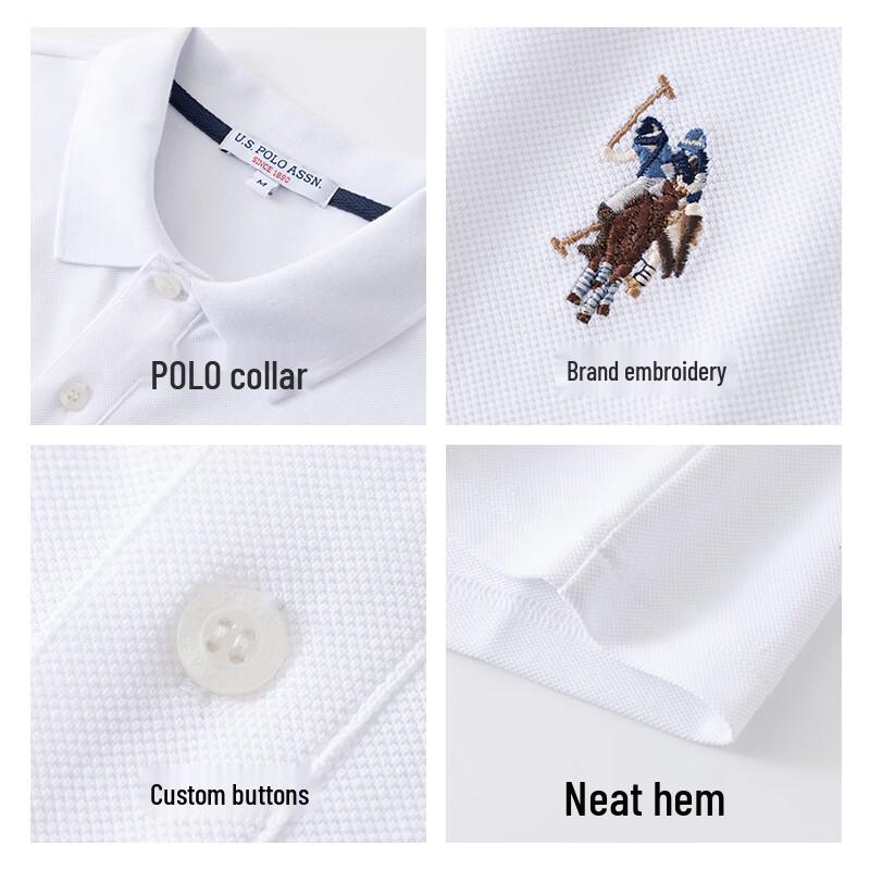 U.S. Polo Assn. Men's Wrinkle-Free Short Sleeve Polo Shirt