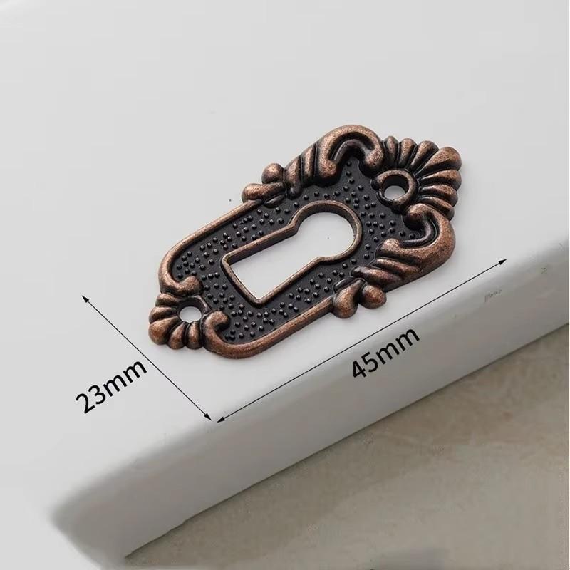 1/6 BUC Piesă Cheie Sertar Acoperire Colț Stick Piesă Blocare cu Cod Decorativă Europeană Vintage Aliaj 45x23mm