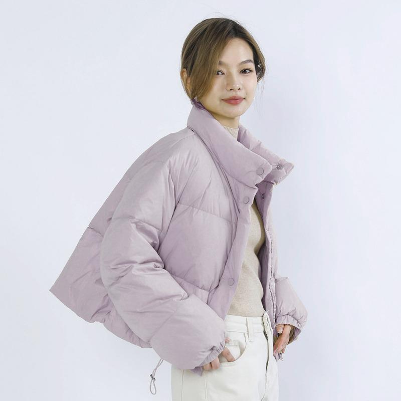 

Перо однотонное простое утолщенное женское короткое воротник-стойка небольшое утолщенное белое утиное пуховое одеяло для одежды S