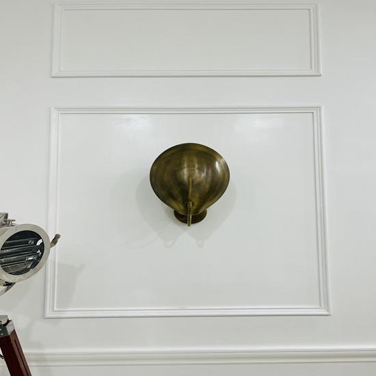 38.1 Cm Handmade Brass Disk Wall Sconce Mid Century Modern Light Fixture Home Decor