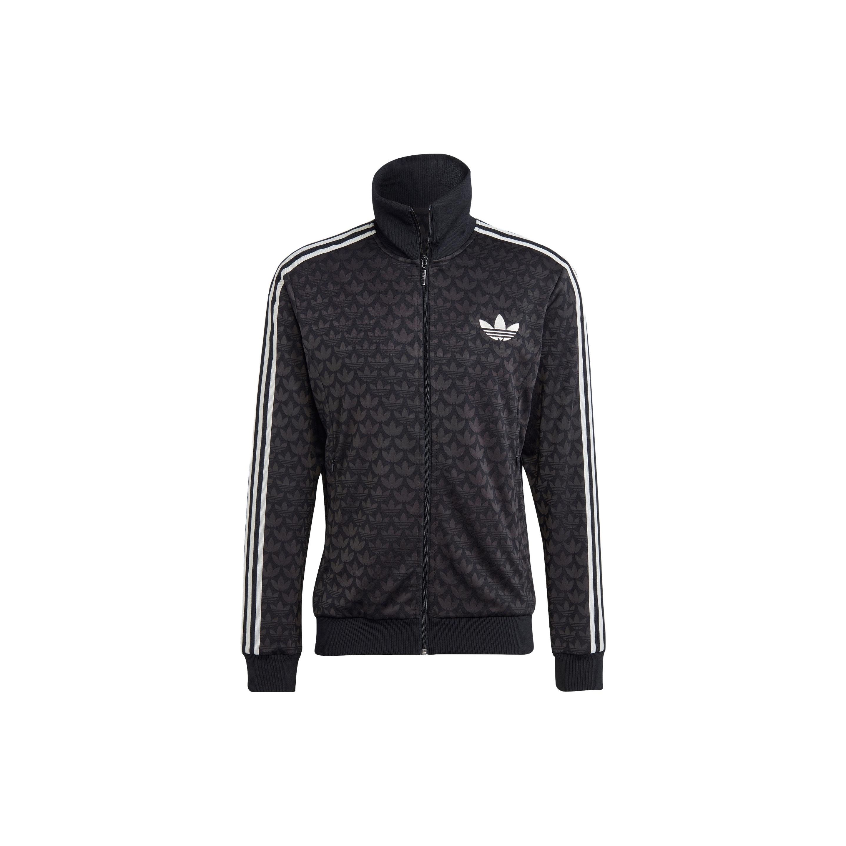 adidas Originals Adicolor 70s Monogram Track Top Black IP6982 XS