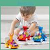 Baby Educational Toy Gear Pressing Police Car With Transparent Body For Parentchild Interaction