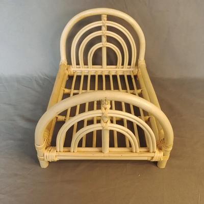 Newborn Photography Props Vintage Rattan Baby Basket Weaving Baskets Wooden Crib Baby Bed for Newborn Photo Shoot Furniture
