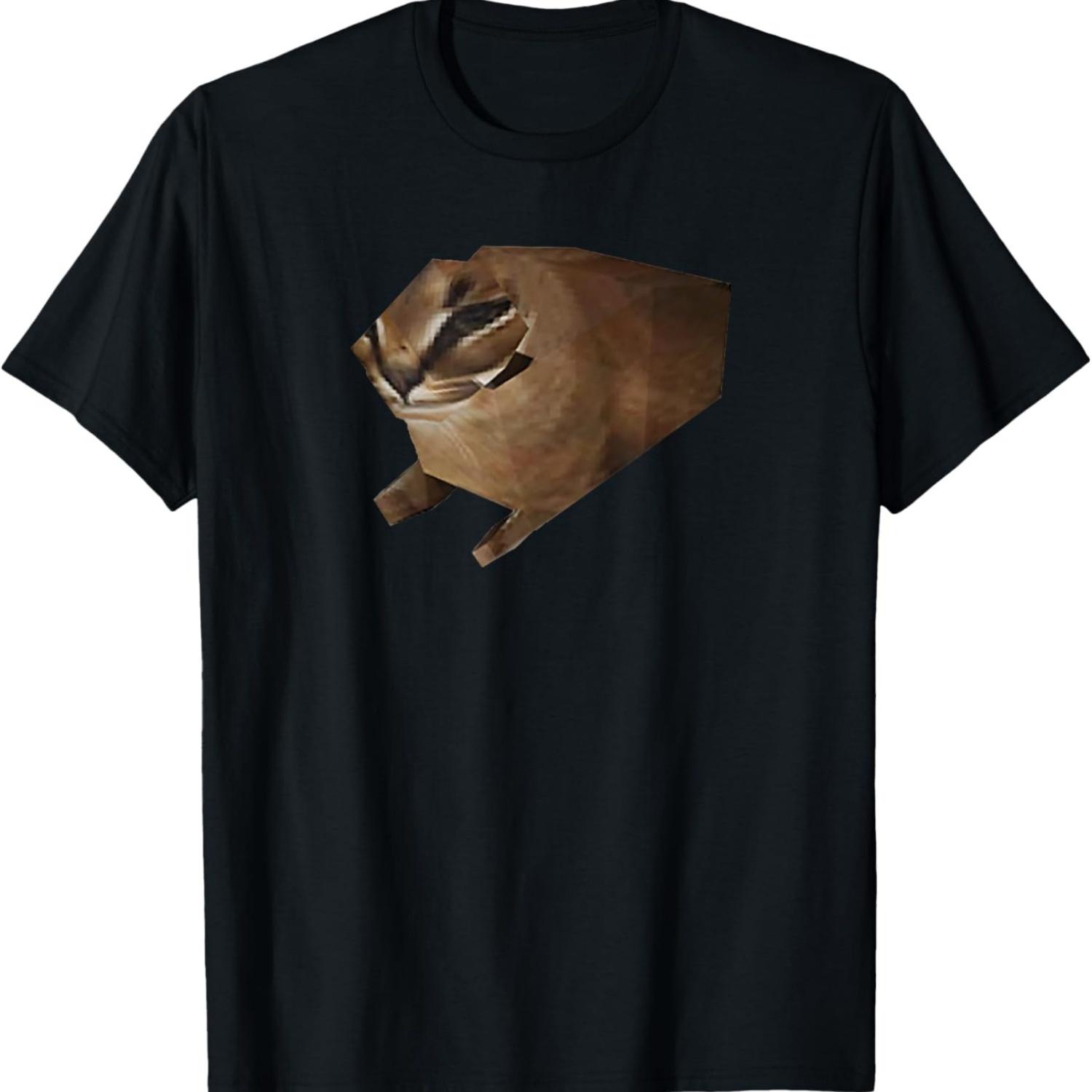 Big Floppa Meme Low Poly Floppa Meme Cat T-Shirt S