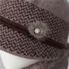 Hat Women'S Season Ear Protection Warm Mom Hat Fleece Thick Ear Protection Grandma Grandma Elderly Cotton Hat