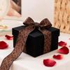 0.98in×10 Yard Solid Satin Ribbons Leopard Print DIY Gift Wrapping Single Face Ribbons Cake Packaging Bridal Bouquets