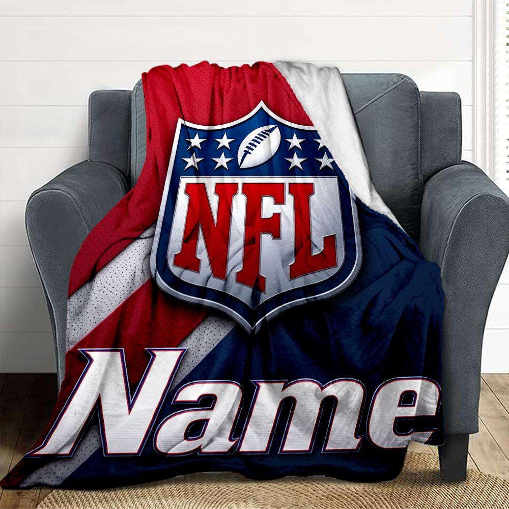 Custom Nfl Team Soft Throw Blanket Flannel Blanket Warm Sofa Bed Camping Home Decor Unique Christmas Gift C10397