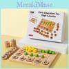 Wooden Math Learning Toy With Tengrid Array For Preschool Education And Handgrip Skill Development