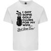 Golfklubbor till Min Fru Goofing Golfer Rolig Herr Bomulls T-shirt Tee Topp
