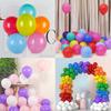 50/100pcs Round Balloons & 1/2pcs Balloon Pump, Atmosphere Inflatable Supplies for Birthday Wedding Carnival Home Shop Decor XJM