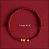Koi Zodiac Year Red Rope Bracelet for Girls Woven with Hand Rope and Foot Chain As A Gift for Couples