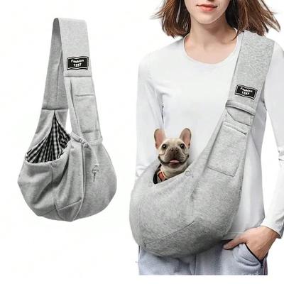 1 Stück Haustier-Tragerucksack, Geeignet für Katzen, Hunde und Welpen - Outdoor-Reise-Hunde-Umhängetasche, Bequeme Messenger/Tote Bag für eine Person