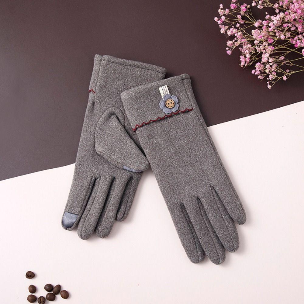 Thick Winter Thermal Gloves Keep Warm Female Driving Glove  Gloves  Youth Student
