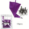 8/14pcs Purple Silicone Pastry Bags Tips Kitchen DIY Cake Icing Piping Stainless Nozzle Reusable Cream Decorating Mouth Tools