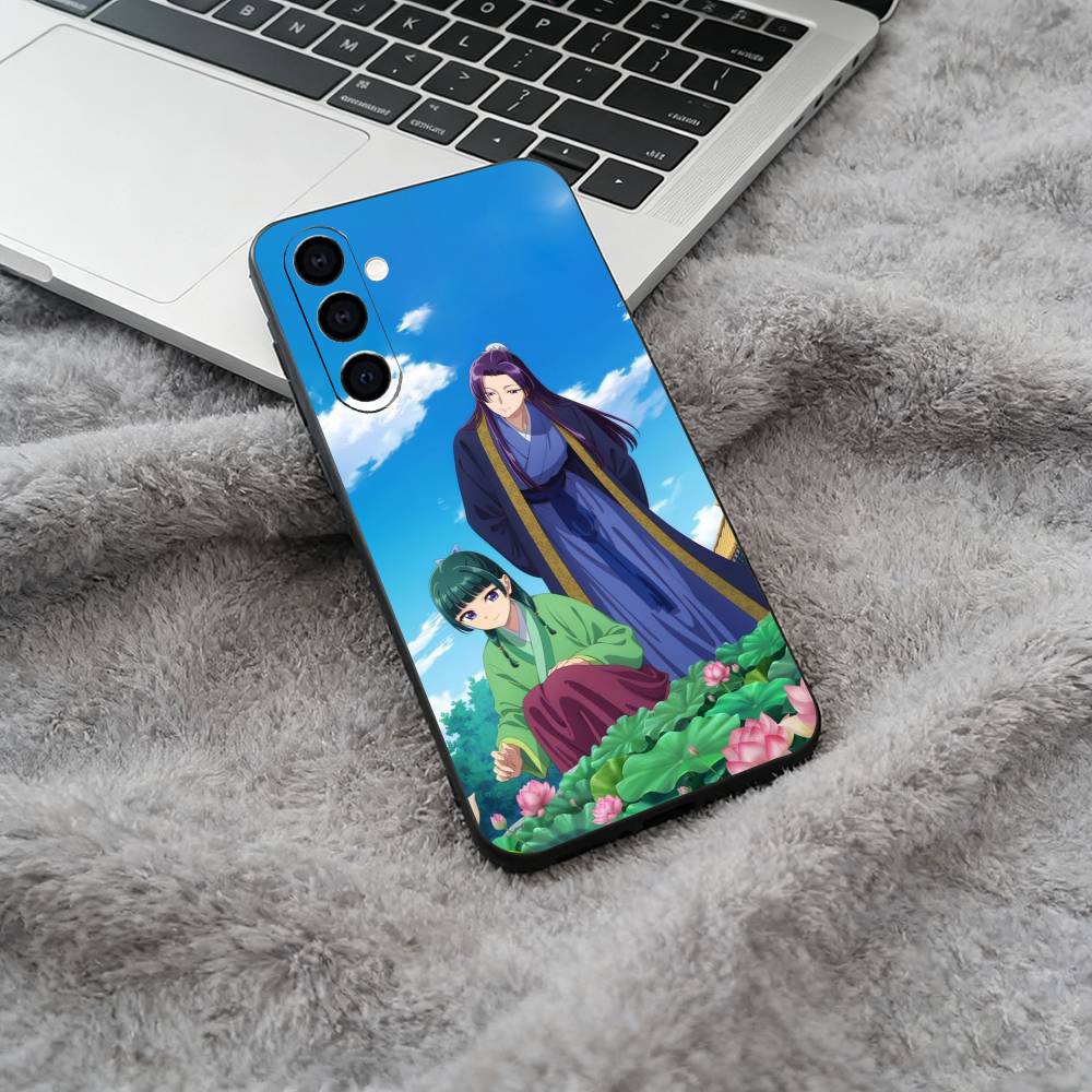 The Apothecary Diaries-Maomao-Jinshi Soft Silicone phone Case for Samsung Galaxy A73/A71/A72/A70/A53/A52/A51 - Black