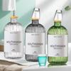 1 Set klarer Mundspülspender für das Badezimmer, wiederverwendbare Mundspülflasche, Glasbecher und DIY-Etikett Bauernhaus-Dekor
