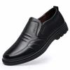 Herren Sportschuh Halbschuhe Herren rutschfeste Leder Slip-on Schwarze Fahrschuhe Sneakers Herren Abendschuhe Leichte atmungsaktive Schuhe Flach