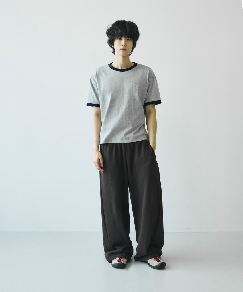 SIGNATURE Cropped Ringer Short Sleeve T-Shirt [2 Colors]